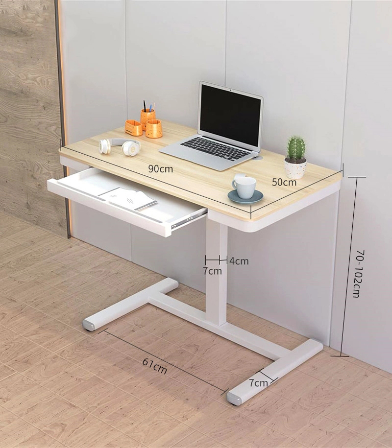single-leg laptop desk size