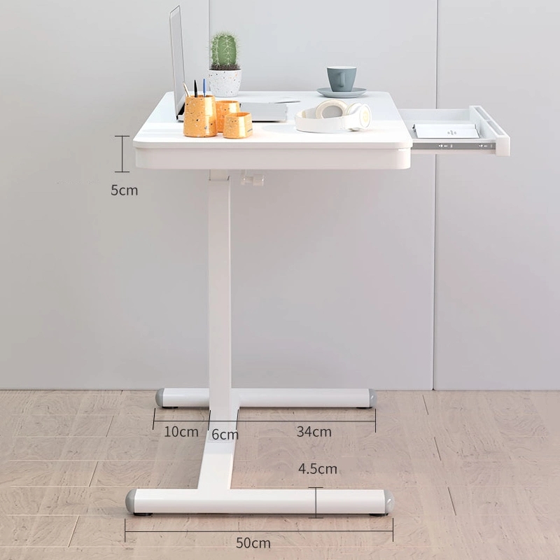 one-leg height adjustable laptop desk size