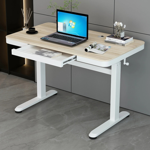 manually adjustable desk height